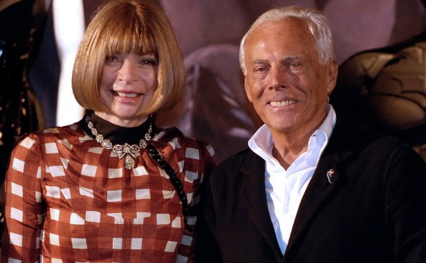Anna Wintour, editor-in-chief at American Vogue magazine, le