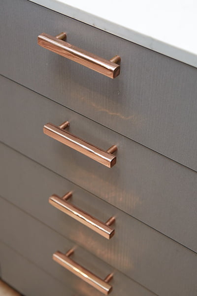 Copper handles
