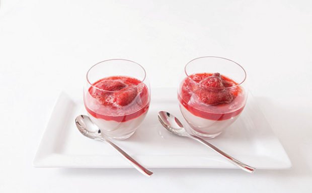 Strawberry-Amazake-Pudding